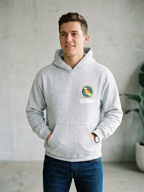 Gildan Sunburst Youth Challenge Academy Graphic Hoodie Grey S